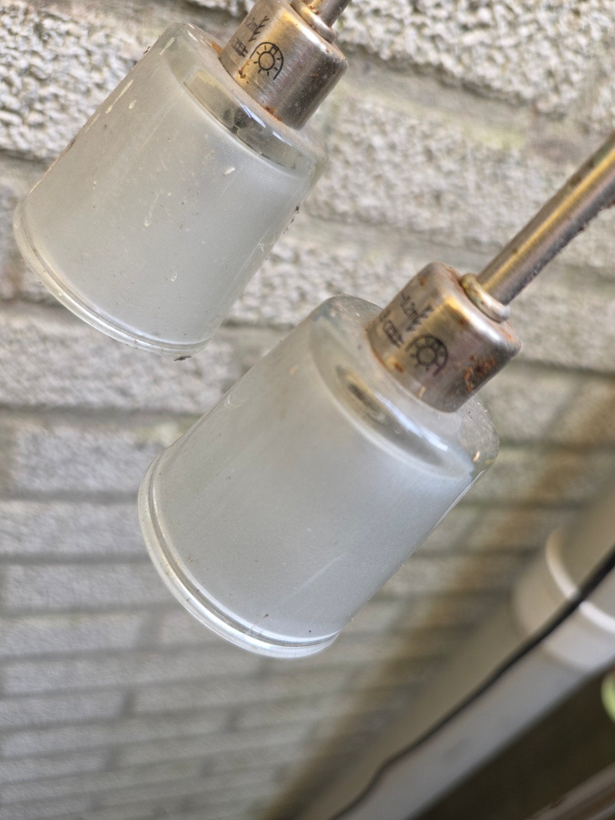 Hardglad matglas glazen lampenkapjes circa 5cm hoog, Ophalen of Verzenden, Gebruikt, G4, Overige typen
