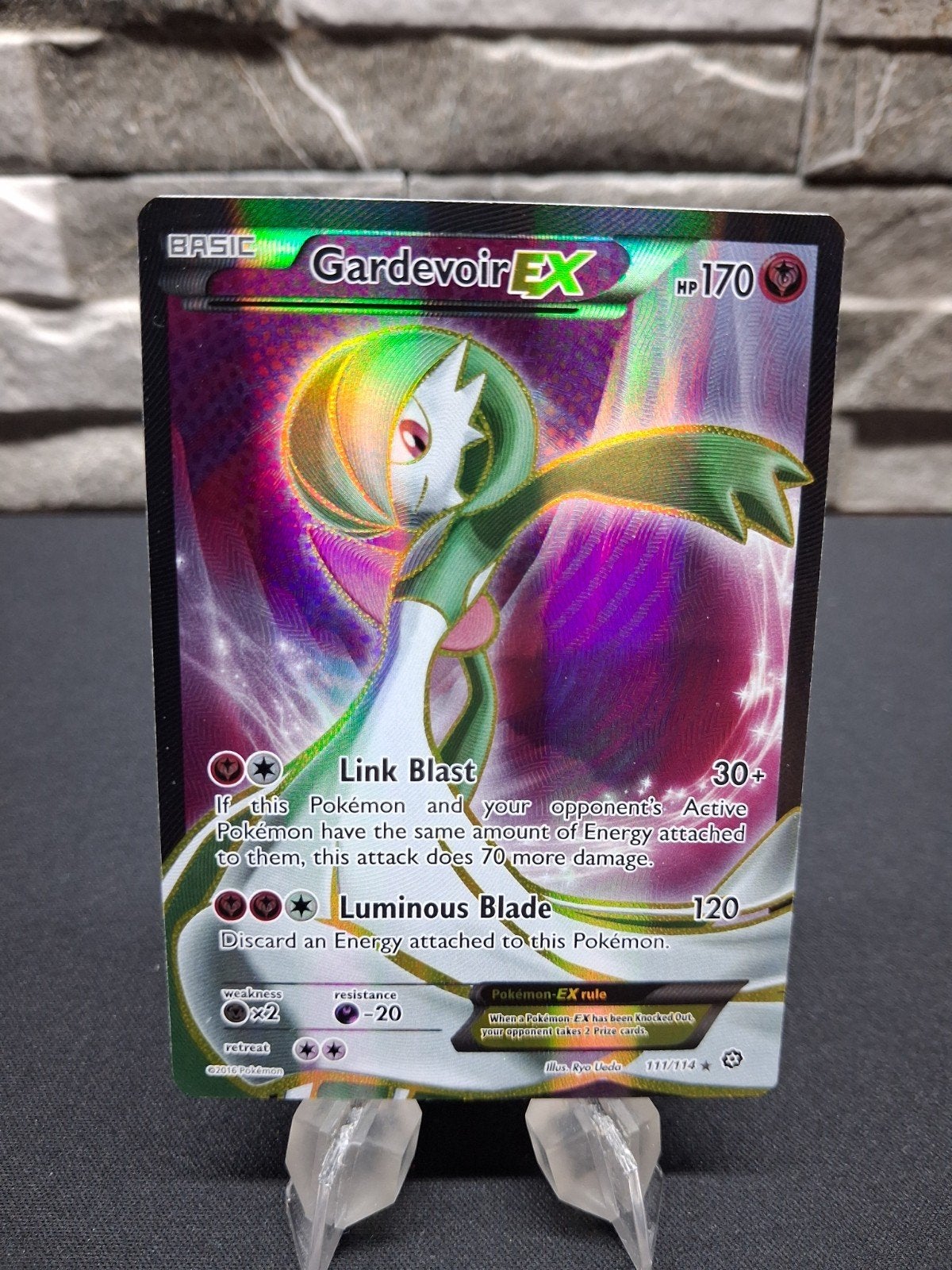 Gardevoir EX Pokémon Kaart - Full Art Foil, Ophalen of Verzenden, Zo goed als nieuw, Losse kaart, Foil