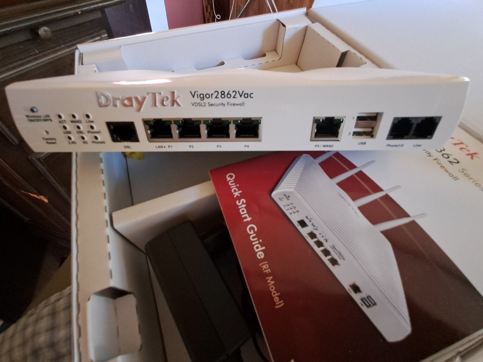 DrayTek Vigor2862 Dual WAN Modem/Router - Goede staat, Router met modem, DrayTek Vigor, Ophalen of Verzenden, Zo goed als nieuw