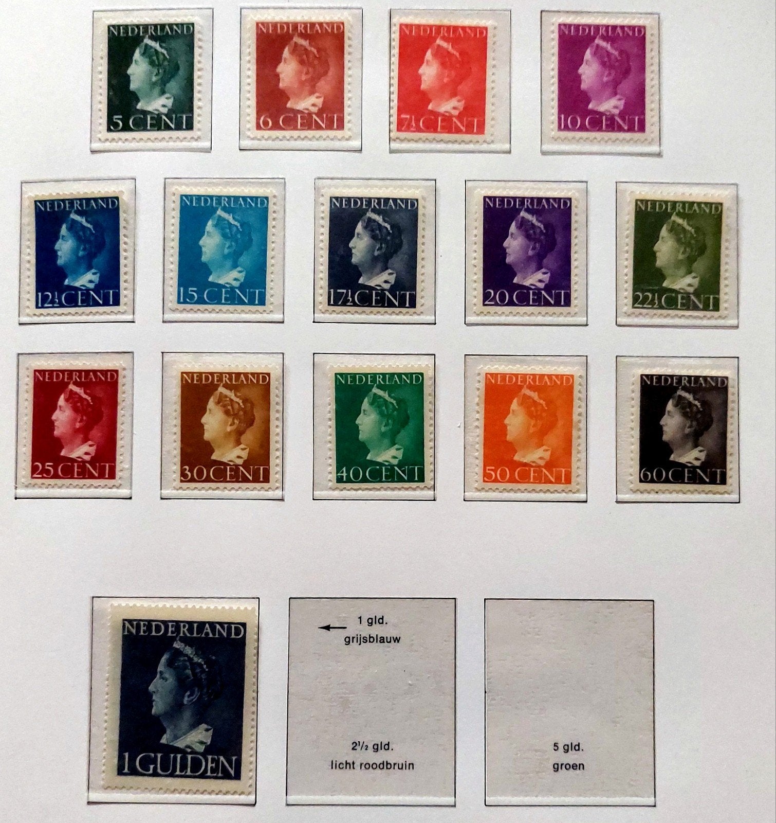 Koningin Wilhelmina 1940 postfris., Postzegels en Munten, Ophalen of Verzenden, Na 1940, Postfris