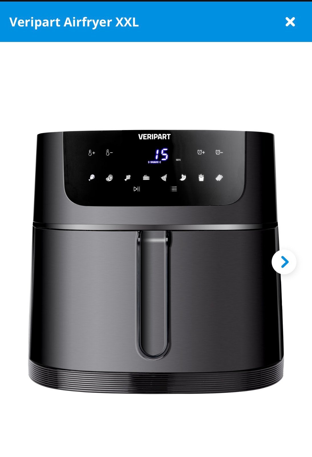 Nieuw airfryer xxl veripart met accesoires, Ophalen of Verzenden, Zo goed als nieuw, Airfryer XXL, 1500 gram of meer