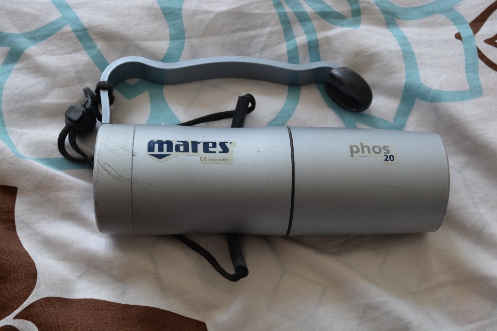 Lamp Mares Phos, Watersport en Boten, Duiken, Ophalen of Verzenden, Gebruikt, Duiklamp