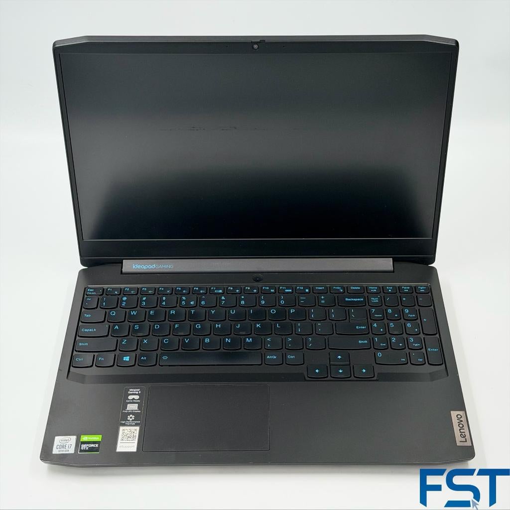 Lenovo Gaming 3, 15.6, i7-10750H, 512GB, 16GB, GTX 1650, W11, Met videokaart, 2 tot 3 Ghz, Refurbished, Intel Core i7-10750H