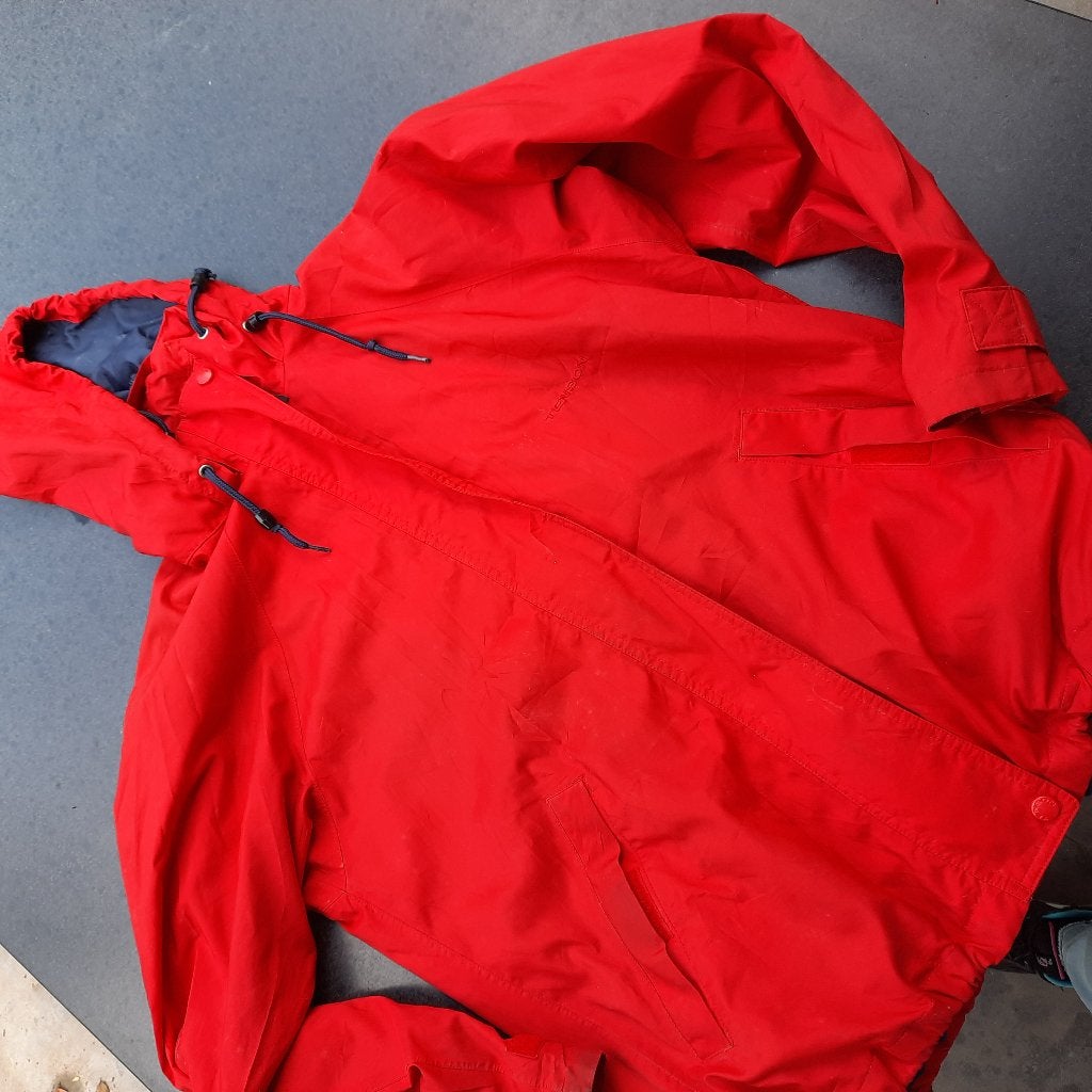 Jas regen wind rood 40, Verzenden, Gedragen, Maat 38/40 (M), Rood