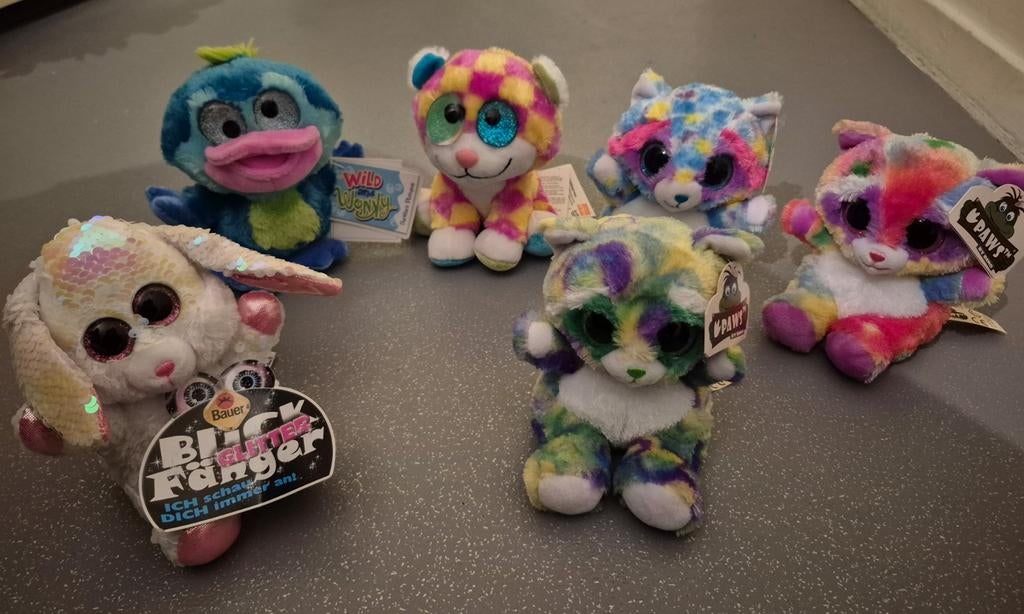Glitter, paws of wild and wonky knuffel p/s NIEUW, Ophalen of Verzenden, Nieuw, Overige typen