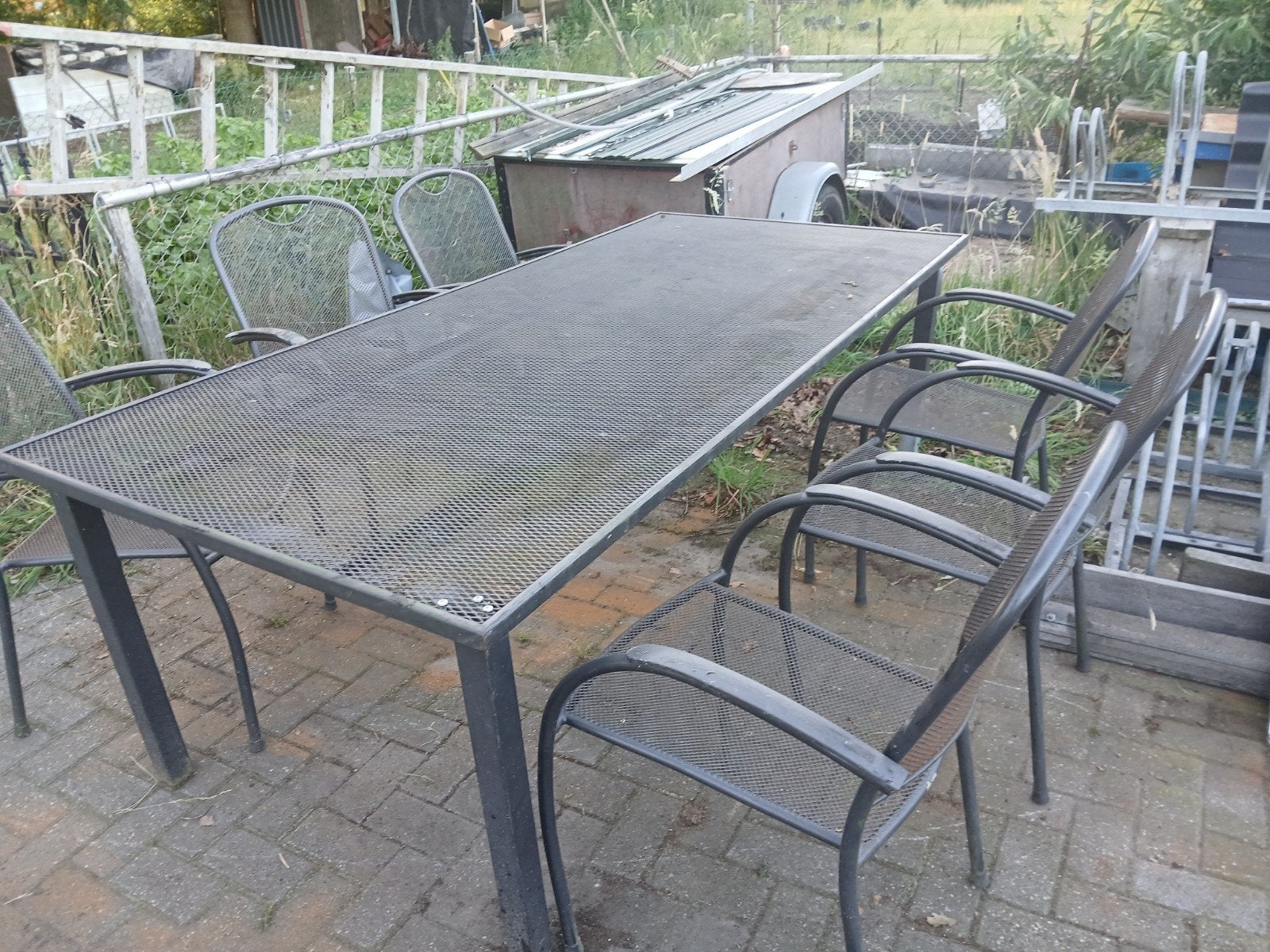 tuintafel, Ophalen, Gebruikt
