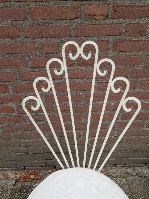 Franse tuinstoel brocante 2 stuks, Antiek en Kunst, Antiek | Meubels | Stoelen en Banken, Ophalen of Verzenden