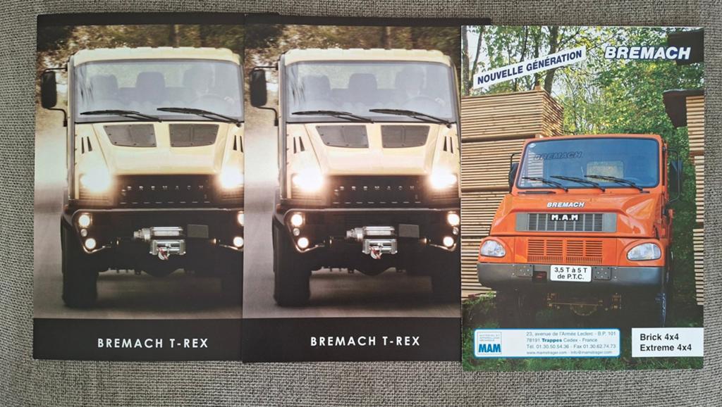 3x Bremach Trucks brochures, Ophalen of Verzenden, Gelezen