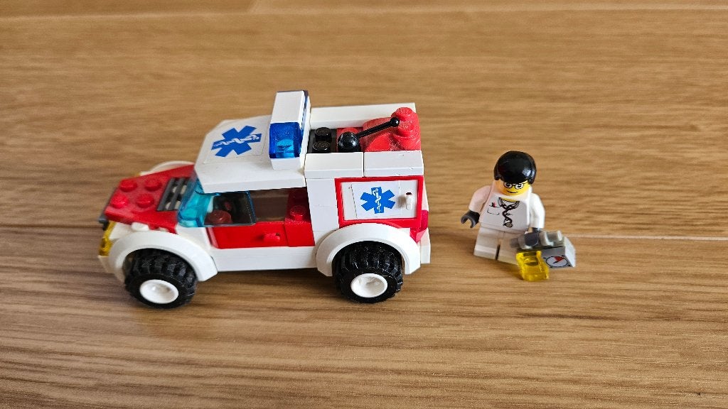 lego 7902 dokter's auto, Lego, Ophalen of Verzenden, Complete set, City