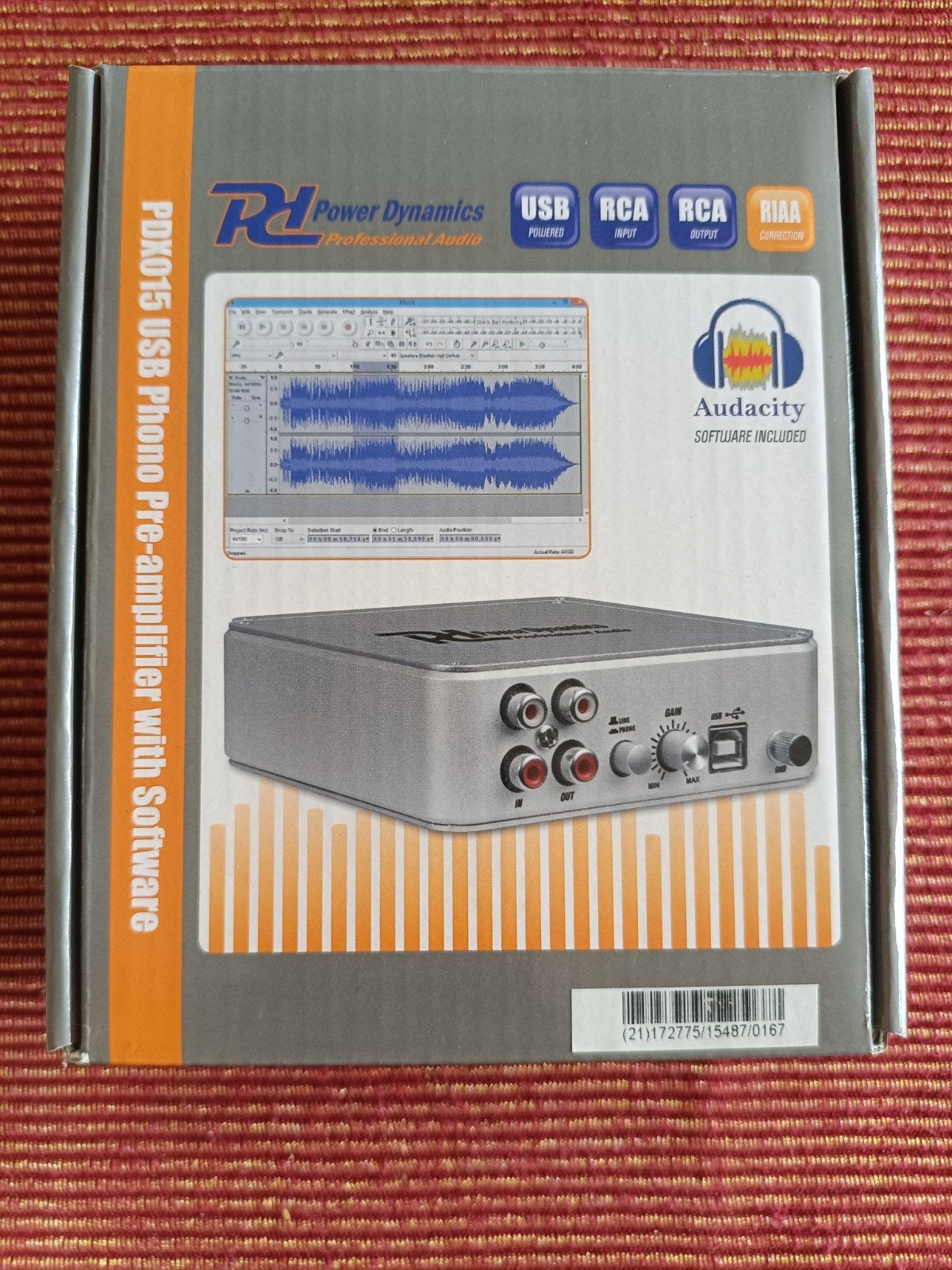 Power Dynamics PDX015 USB Phono Voorversterker, Ophalen of Verzenden