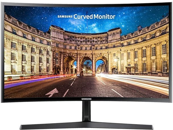 Te koop 2x Samsung C27F396FHR 27 inch curved monitor, 3 tot 5 ms, Curved, HDMI, Full HD