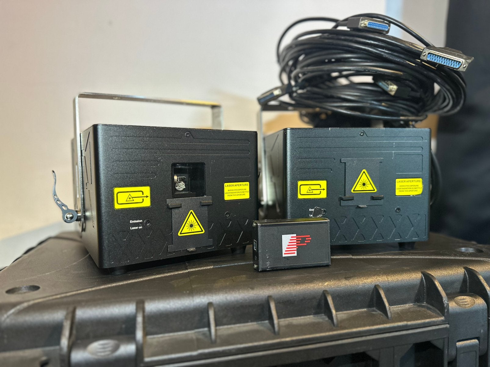 Complete lasershow set. 10W laser, fb3 dongle, ilda kabel, Ophalen of Verzenden, Zo goed als nieuw, Laser