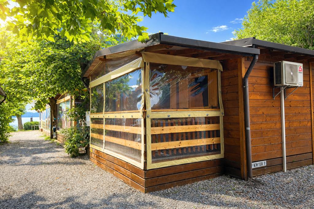 Te koop/huur chalet Porlezza Luganomeer Italie, Ophalen, Nieuw, 500 cm of meer, 3 ramen of meer