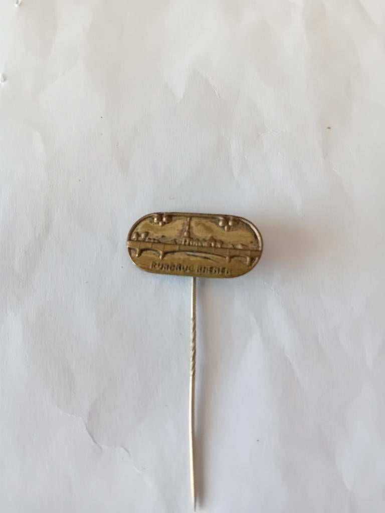 Pin - RIJNBRUG - RHENEN, Verzamelen, Ophalen of Verzenden, Zo goed als nieuw, Overige onderwerpen, Speldje of Pin