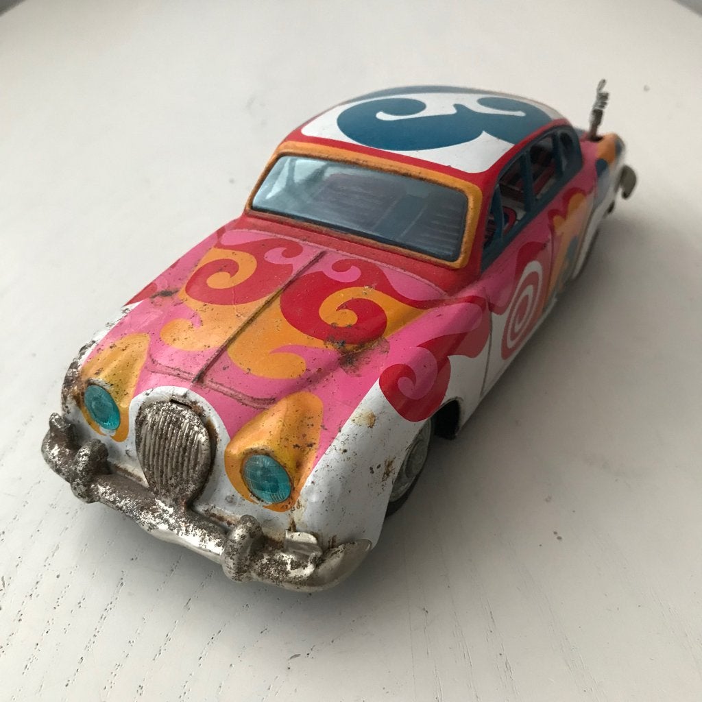 Jaguar S type van blik 1:24, Antiek en Kunst, Ophalen of Verzenden