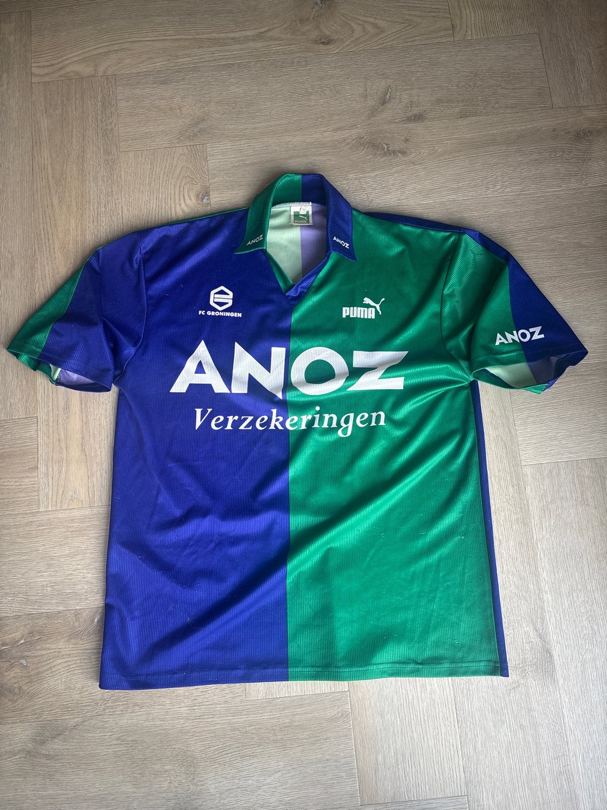FC Groningen Puma Anoz Verzekeringen uitshirt Maat XL, Maat XL, Ophalen of Verzenden, Gebruikt, Shirt