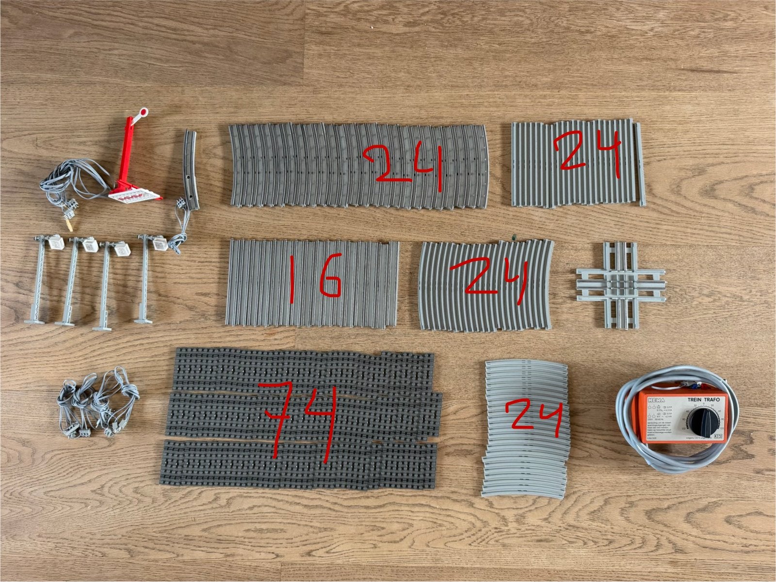 Lego 12V Trein Rails, Trafo en Onderdelen - Vintage Collecti, Gebruikt, Overige thema's, Verzenden, Lego