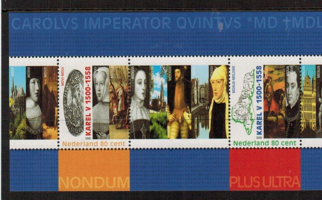 1877 Blok Karel V 2000 Postfris, Postzegels en Munten, Postzegels | Nederland, Verzenden, Na 1940, Postfris
