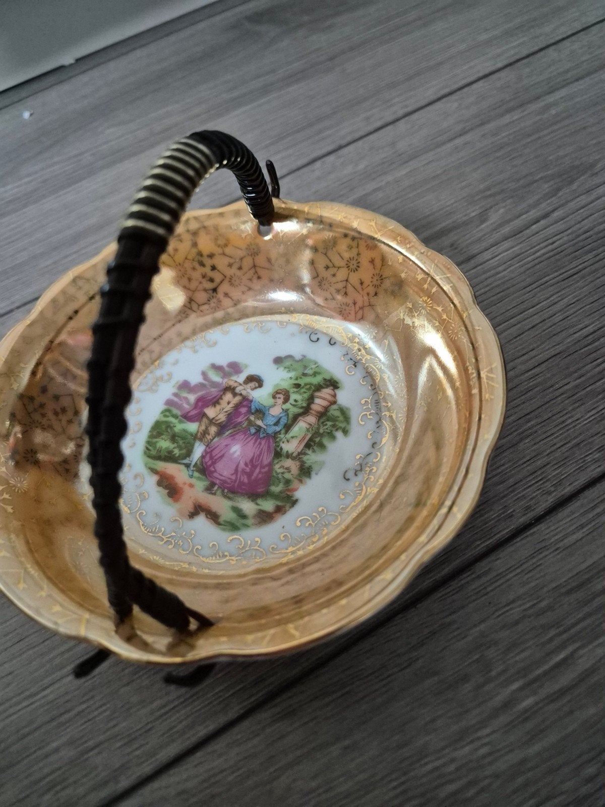 Decoratief bonbon schaaltje met handvat, Ophalen of Verzenden