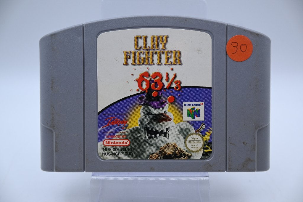 ClayFighter 63 1/3 Nintendo 64 N64 Game Cartridge