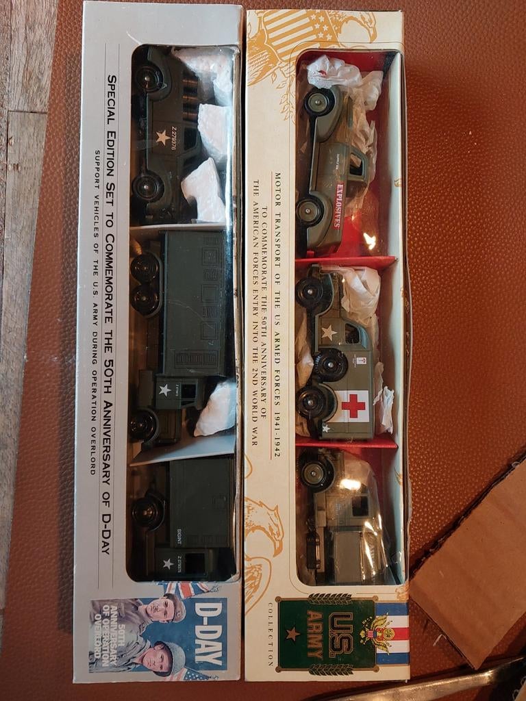 US Army modelvoertuigen D-Day en WO2 set, Hobby en Vrije tijd, Modelbouw | Auto's en Voertuigen, Ophalen of Verzenden