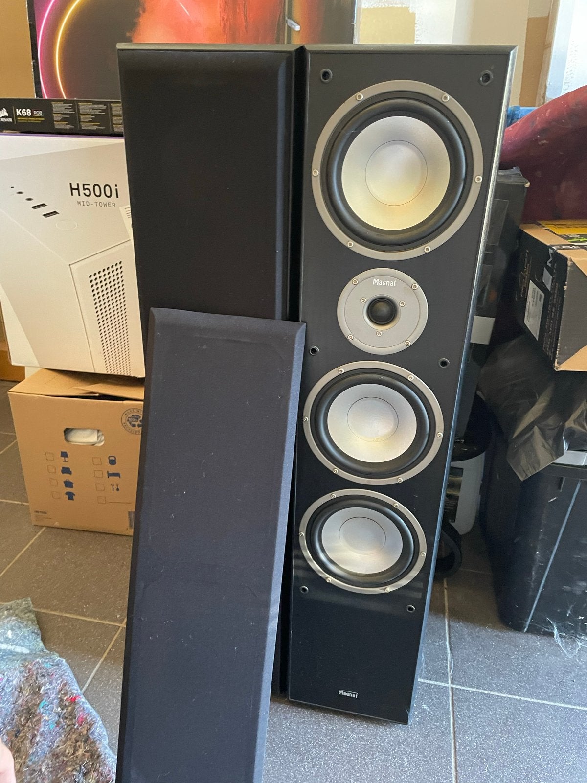 Magnat Monitor 1000 Vloerstaande Luidsprekers - Zwart, Audio, Tv en Foto, Luidsprekers, Vloerstaande luidspreker, Gebruikt, Magnat