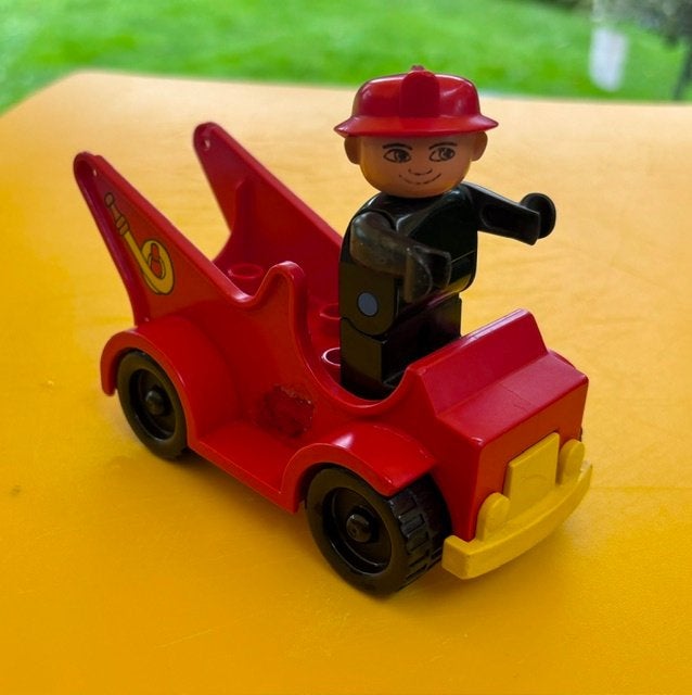 DUPLO BRANDWEERAUTO, Ophalen of Verzenden, Gebruikt, Duplo