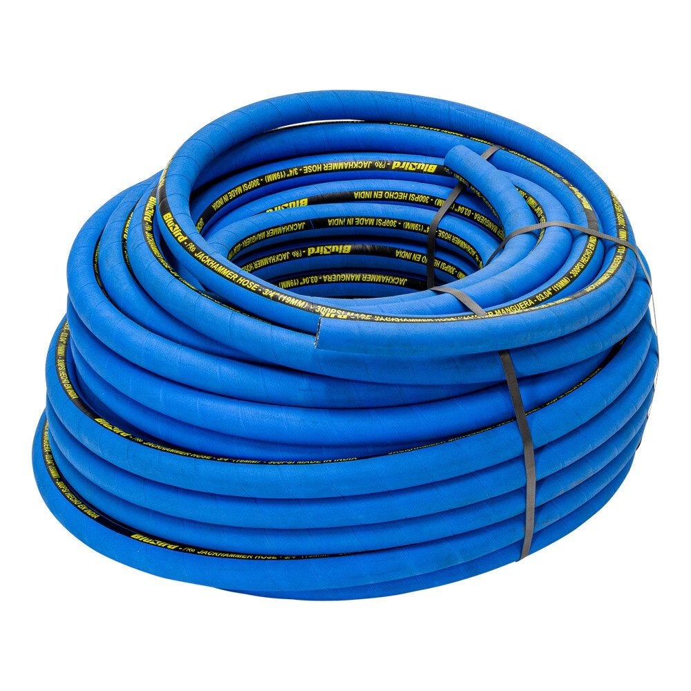Blubird Jackhammer luchtslang rubber zwaar 19mm x 5mtr open, Verzenden