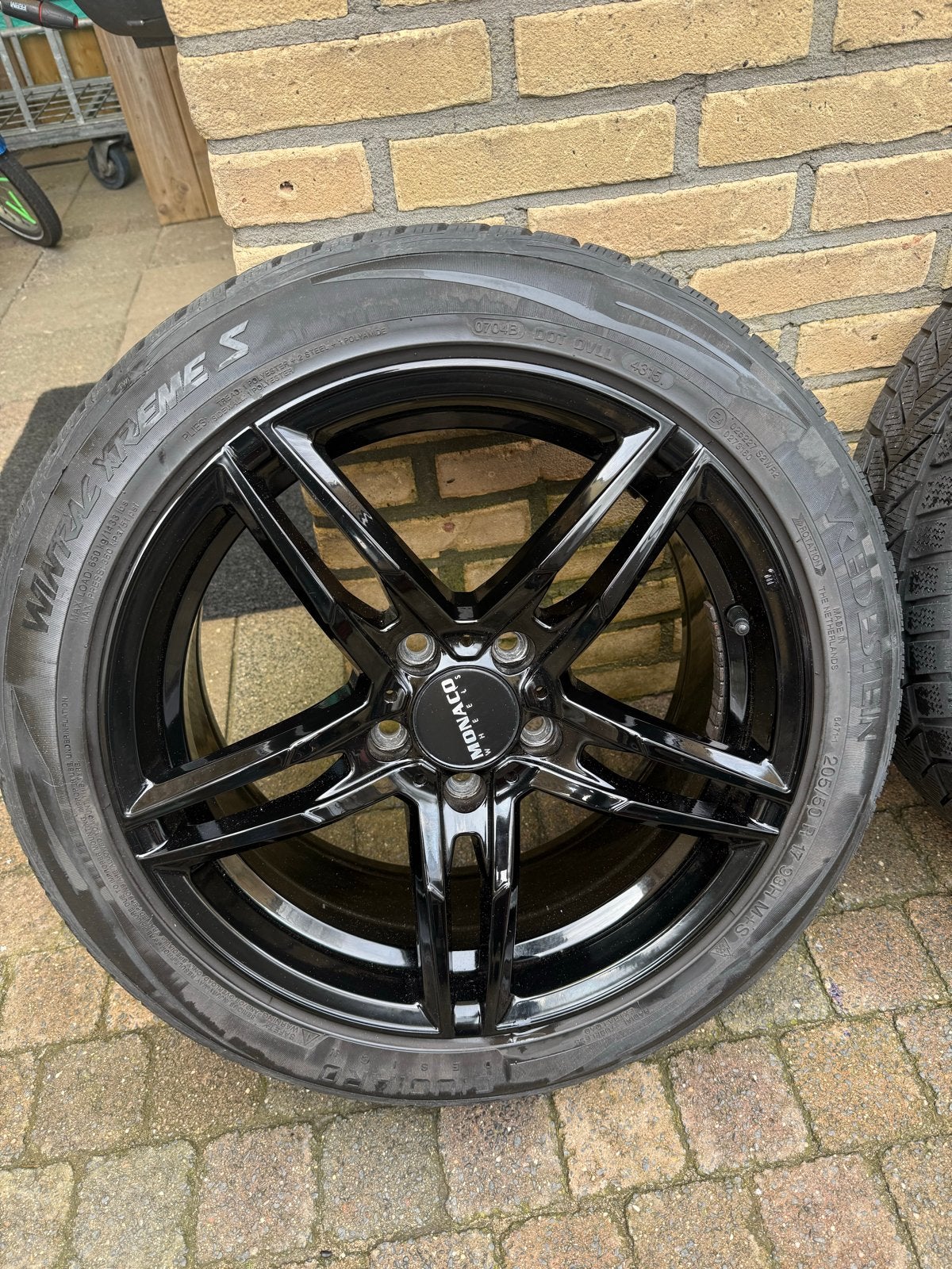 17 inch Monaco velgen met Vredestein winterbanden, Ophalen, Gebruikt, Banden en Velgen, 17 inch