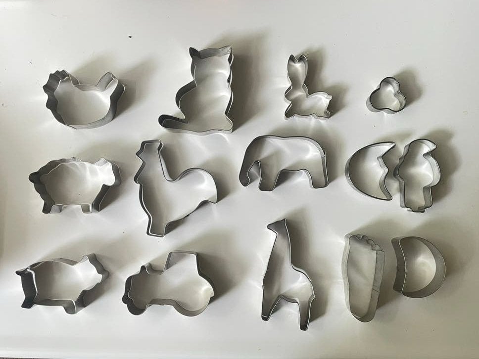 Koekjes uitstekers dieren en andere, Ophalen of Verzenden, Zo goed als nieuw, Taarten of Cupcakes, Versiering