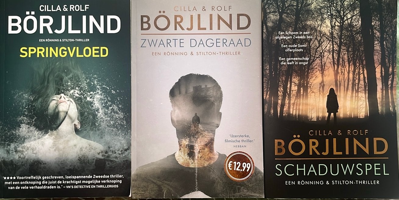3 x Cilla & Rolf Börjlind: oa schaduwdpel, zwarte dageraad, Ophalen of Verzenden, Zo goed als nieuw, Scandinavië