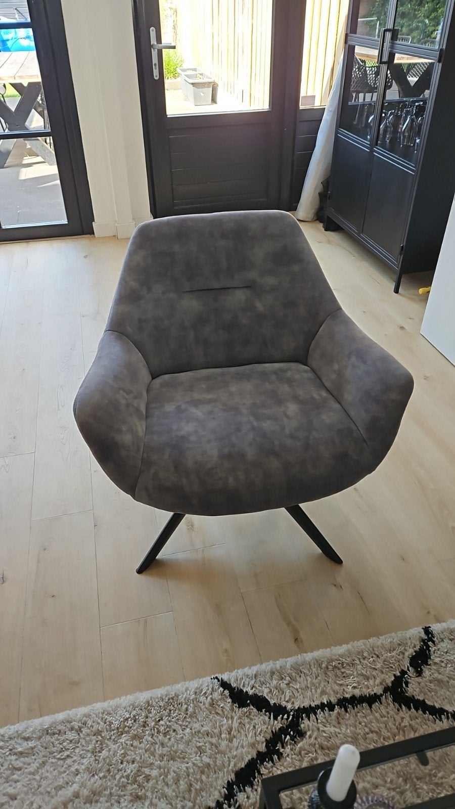 Draaifauteuil, Huis en Inrichting, Ophalen, 75 tot 100 cm, Zo goed als nieuw, 75 tot 100 cm