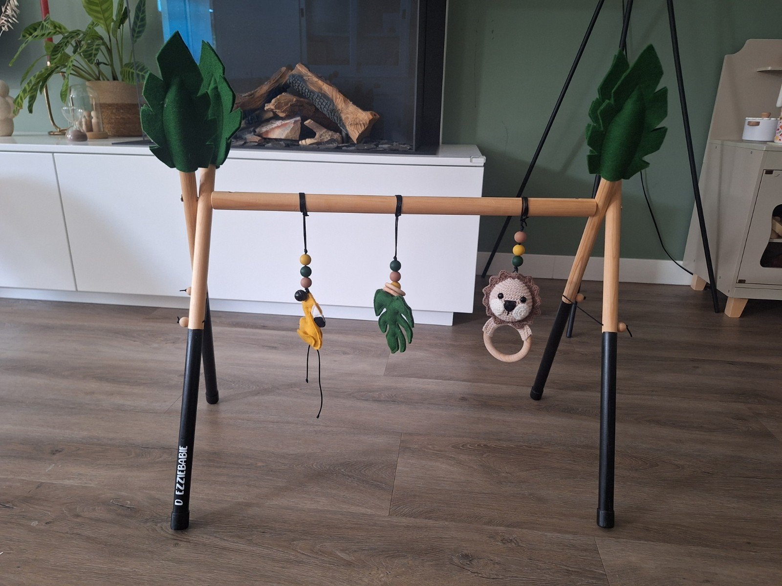 Babygym Djezziebabie met gehaakte speeltjes, Ophalen, Zo goed als nieuw, Babygym