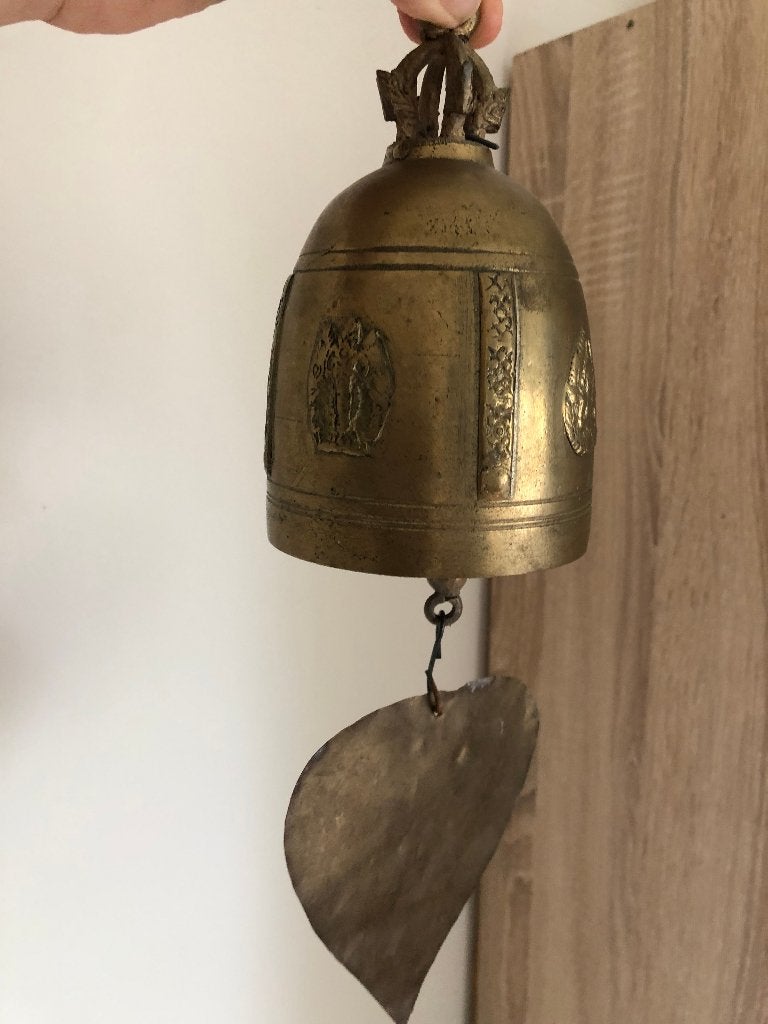Decoratieve Boeddha & Ganesha Bel - 17 cm hoog, Ophalen of Verzenden, Koper