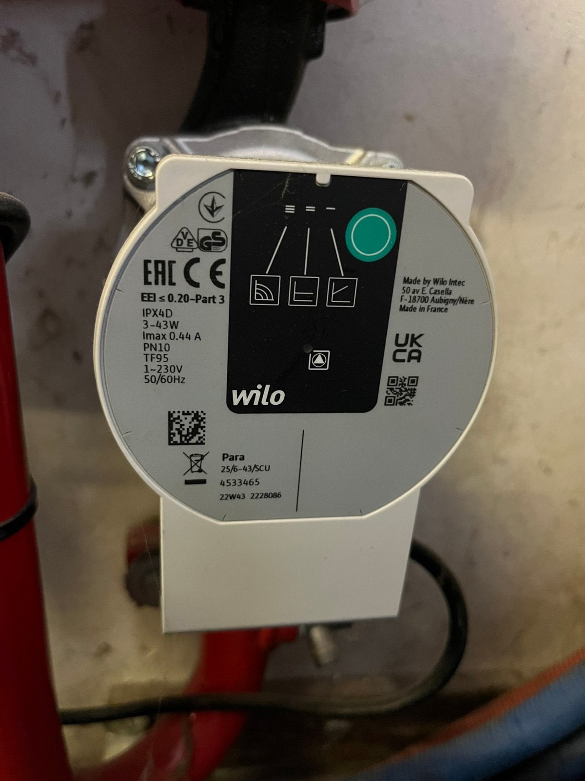 Vloerverwarming pomp wilo, Ophalen, Minder dan 30 cm, Overige typen, Minder dan 60 cm