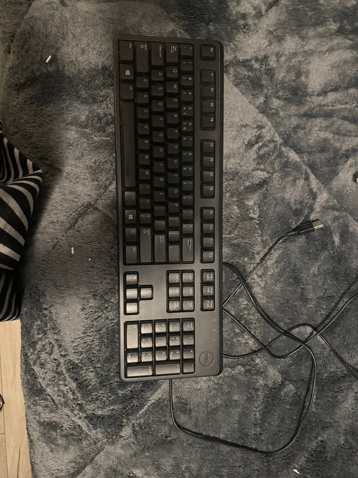 Dell bedraad toetsenbord - QWERTY, Computers en Software, Gebruikt, Ophalen of Verzenden, Qwerty, Numeriek gedeelte