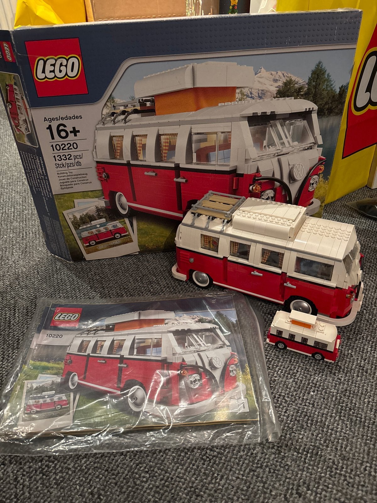 Lego Creator Expert 10220 VW T1 Campervan + mini versie, Lego, Ophalen of Verzenden, Zo goed als nieuw, Compleet