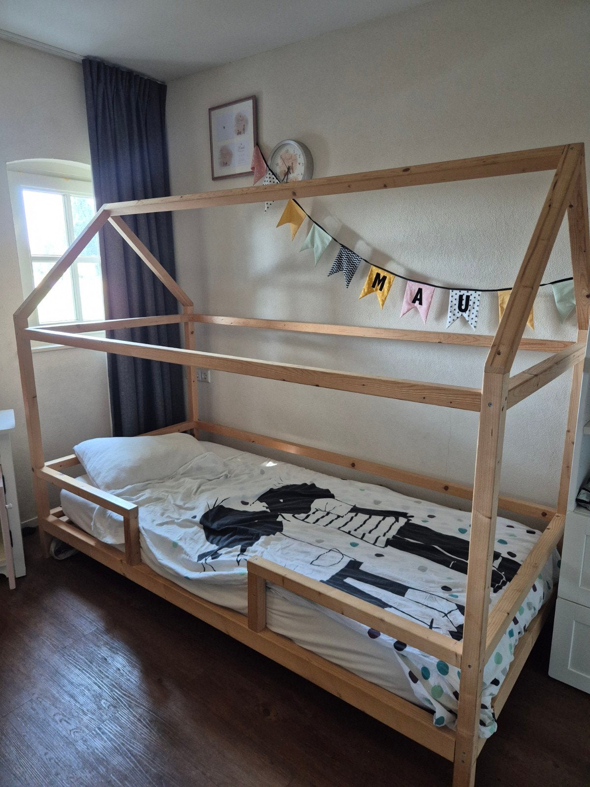 Huisbed / bedhuis met doeken als een echte tent, Huis en Inrichting, Ophalen, 90 cm, Eenpersoons, Overige typen