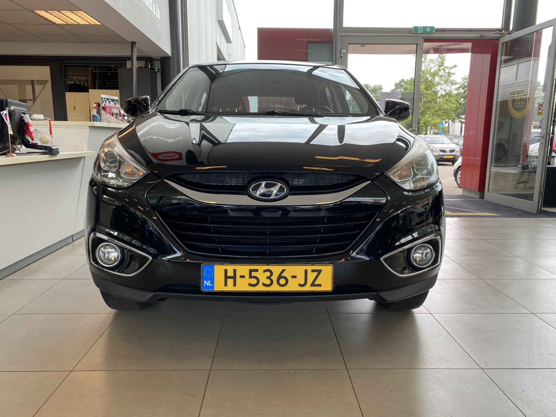 Hyundai ix35 1.6i GDI i-Drive,Navigatie,Bleutooth,Climate&Cr, Auto's, Voorwielaandrijving, 1591 cc, 4 cilinders, Zwart