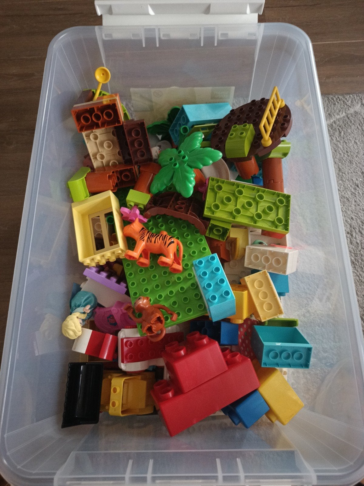 Grote partij Duplo (Lego) - Losse stenen en figuren, Ophalen of Verzenden, Zo goed als nieuw, Compleet, Duplo