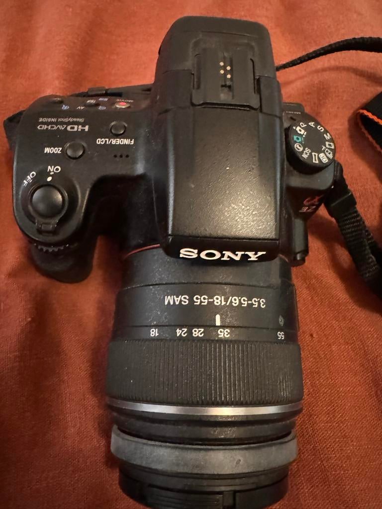 Sony Alpha SLT-A37 met 18-55mm lens en tas, Audio, Tv en Foto, Fotocamera's Digitaal, Gebruikt, Spiegelreflex, Sony, Minder dan 4 keer