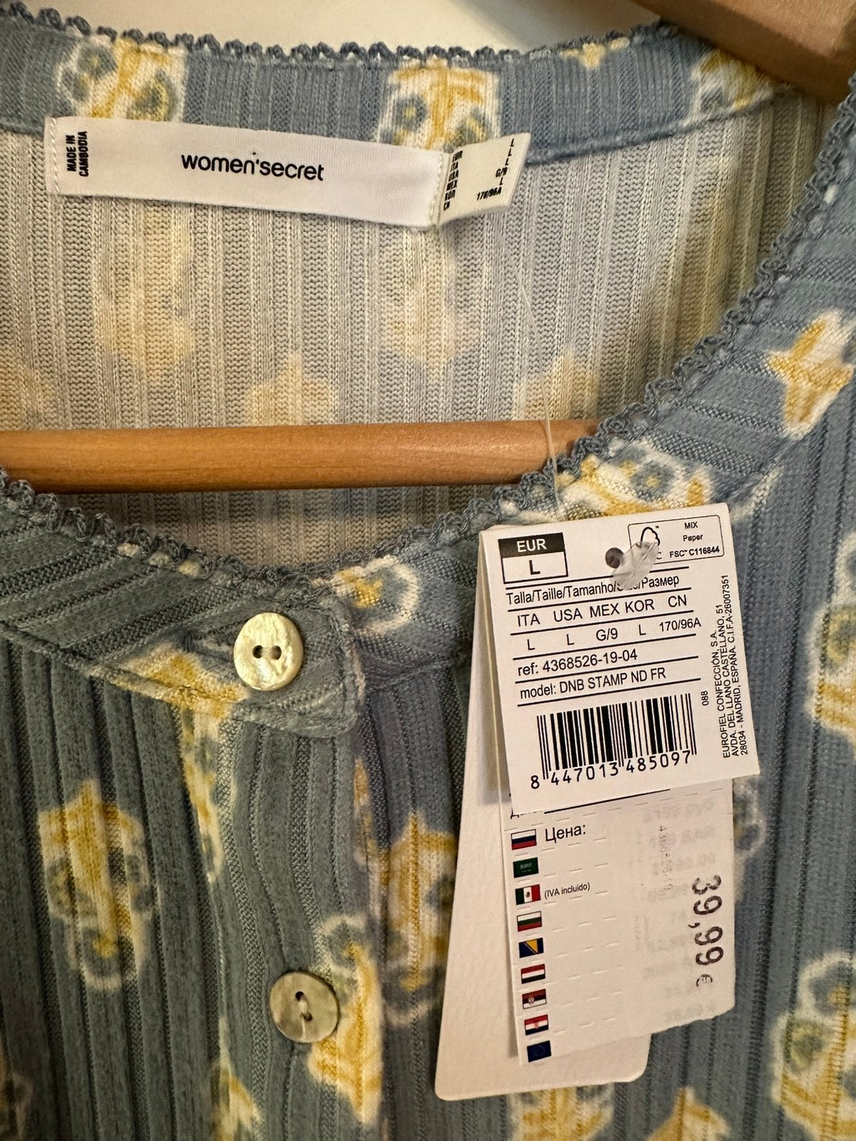 Women’secret nachthemd maat L NIEUW, Ophalen of Verzenden, Nieuw, Maat 42/44 (L)