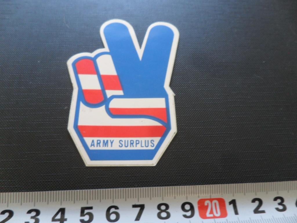 sticker Leger ARMY Surplus, Ophalen, Zo goed als nieuw