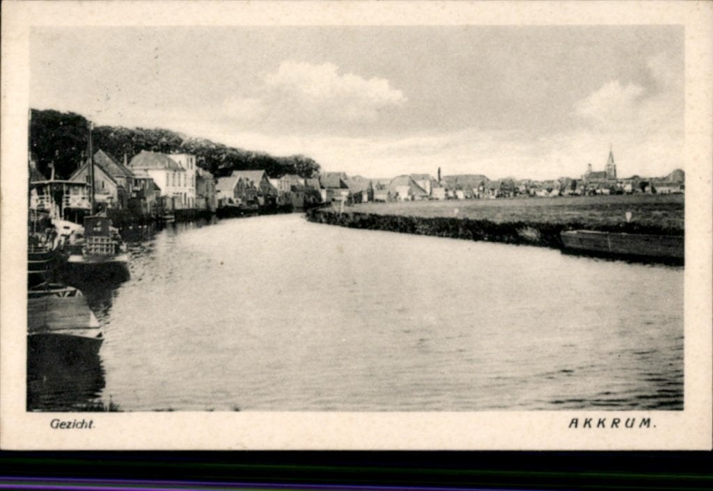 Akkrum KVR07 2250 Gezicht op Akkrum, Verzenden, 1940 tot 1960, Gelopen, Friesland
