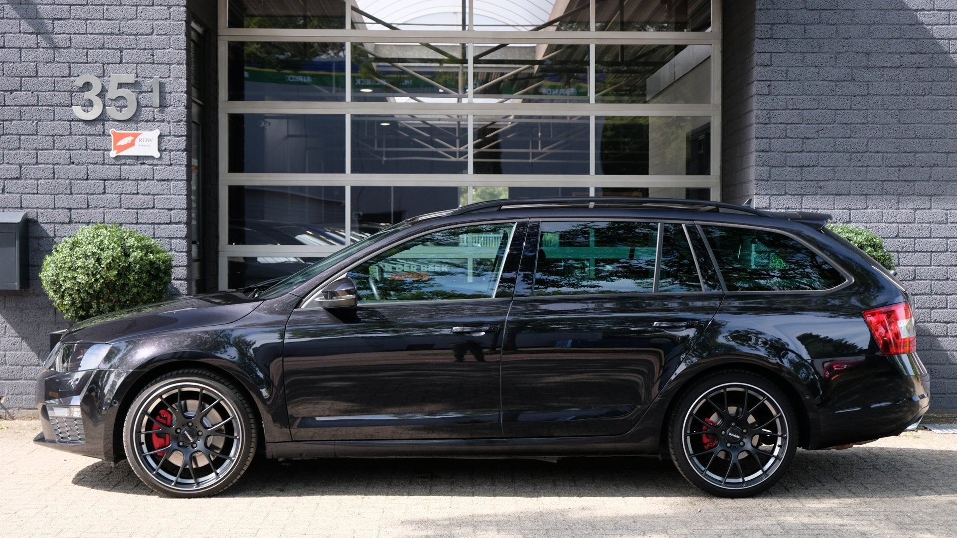 Skoda Octavia Combi 2.0 TSI RS DSG ACC|NAVI|LEDER|334PK, Auto's, Gebruikt, 4 cilinders, 1984 cc, Zwart