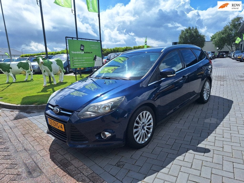 Ford Focus Wagon 1.6 TDCI ECOnetic Lease Titanium + Nieuwe A, Auto's, Ford, Euro 5, Gebruikt, 4 cilinders, Blauw