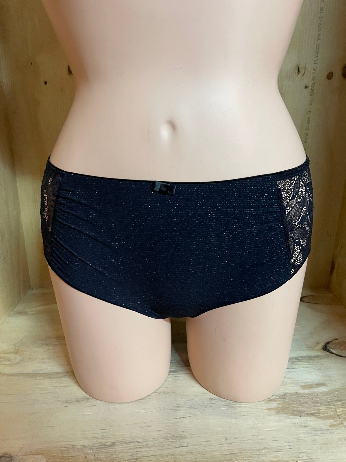 Dacapo panty maat 44 en 46 glamour, Verzenden, Zwart, Broekje of Short