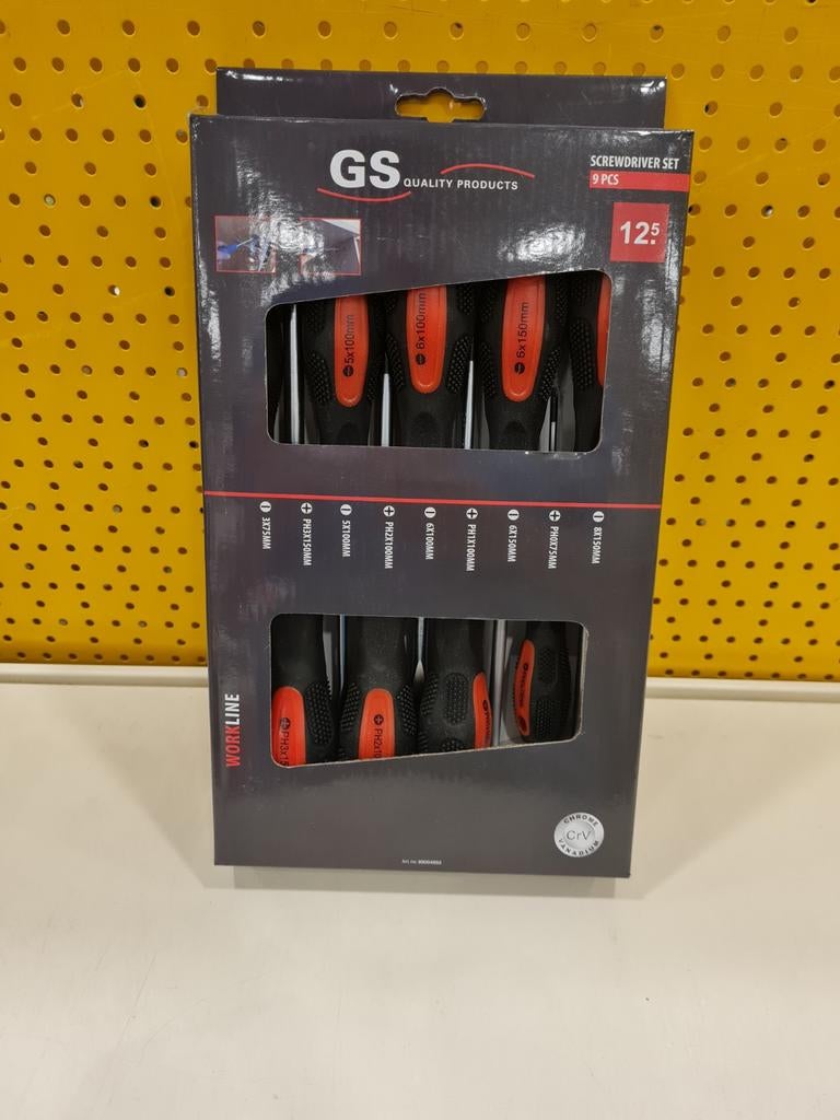 GS Quality Products Schroevendraaierset 9-delig, Onbekend, Nieuw, Ophalen of Verzenden, Onbekend