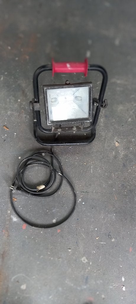 halogeen bouwlamp, Ophalen, Gebruikt, Met statief, Lamp met armatuur