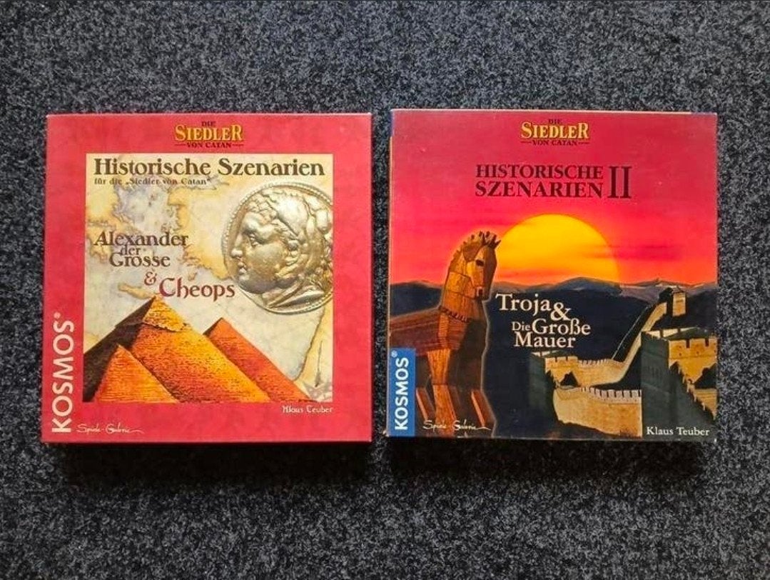 Duitstalige Catan Historische Scenario's I & II, Drie of vier spelers, Ophalen of Verzenden, Zo goed als nieuw, Kosmos